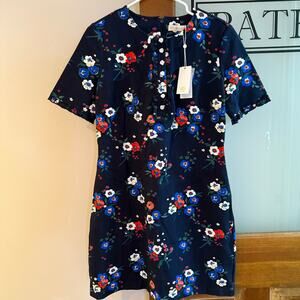 Tory Burch Pansy Bouquet Miranda Dress Size Large NEW WITH TAGS!